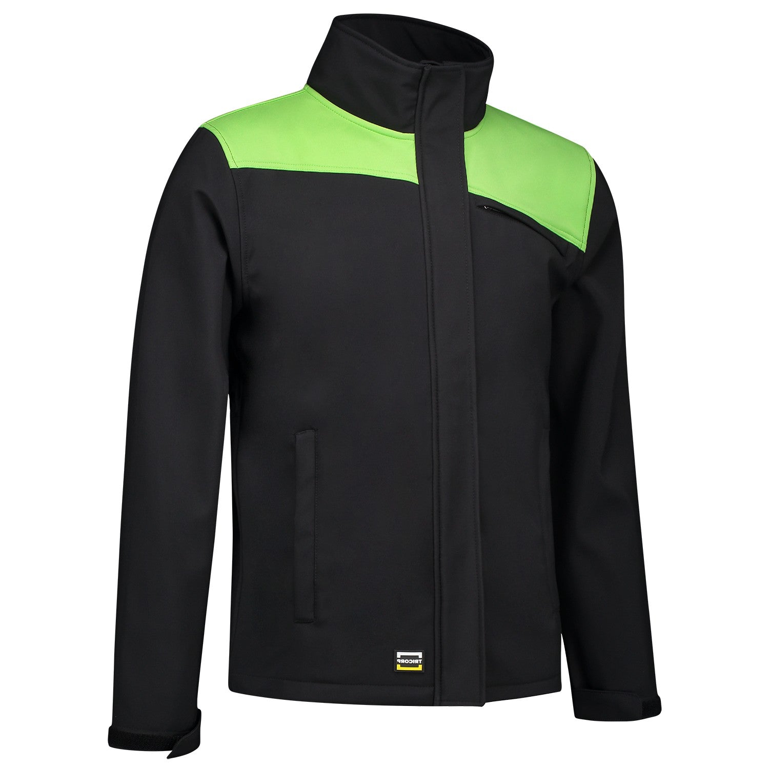 Tricorp Jas 402021 Softshell Bicolor Naden Zwart/Lime