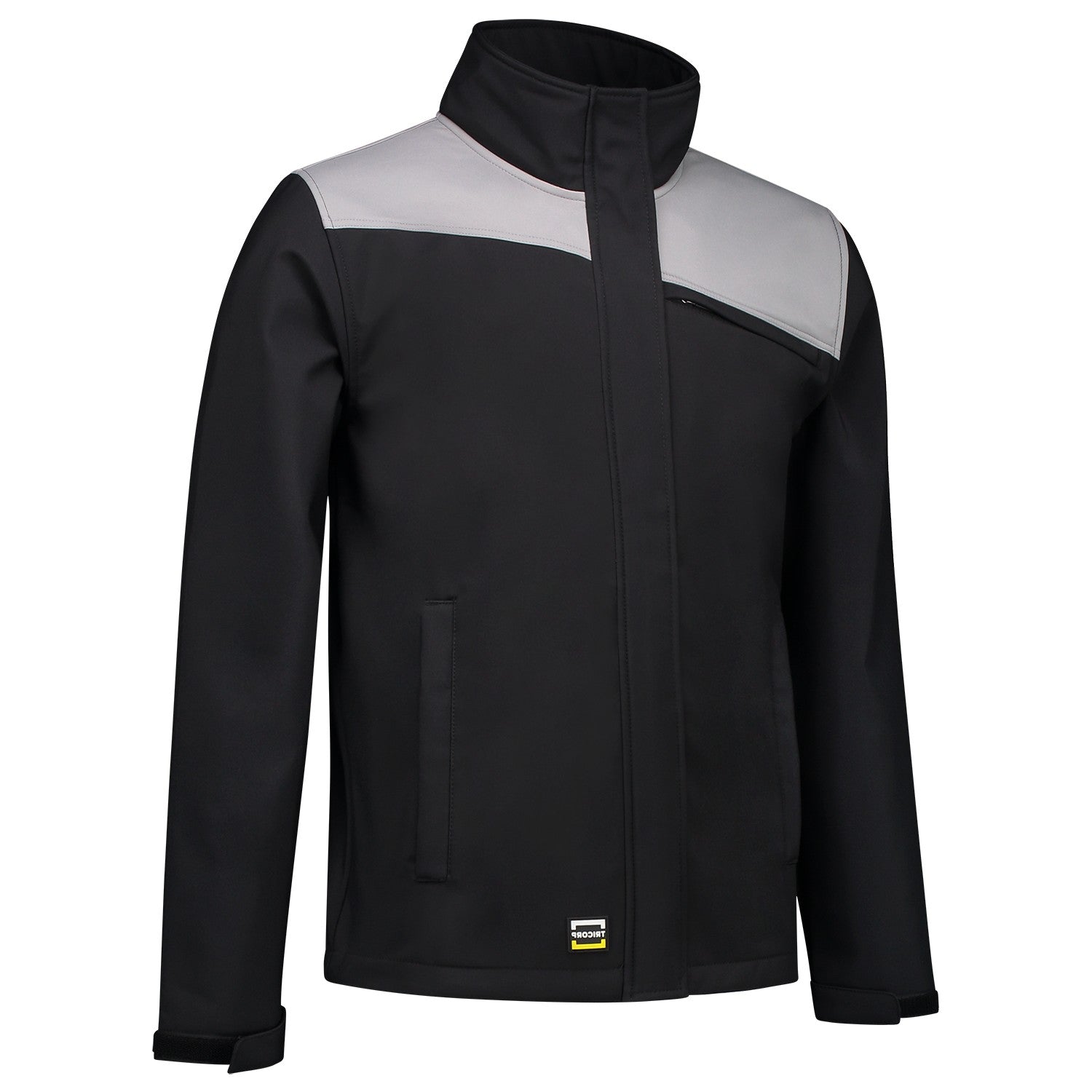 Tricorp Jas 402021 Softshell Bicolor Naden Zwart/Grijs