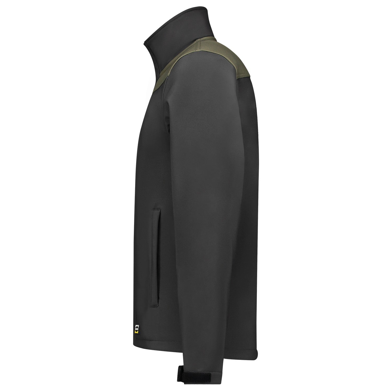 Tricorp Jas 402021 Softshell Bicolor Naden Donkergrijs/Legergroen