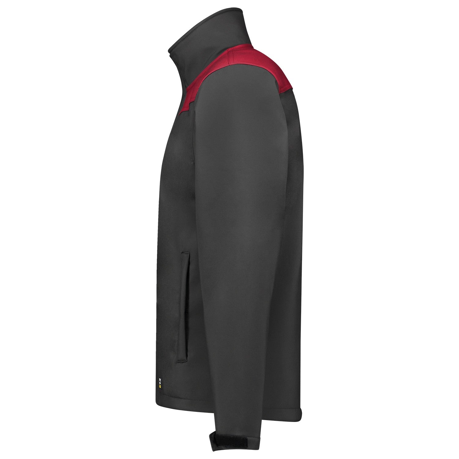 Tricorp Jas 402021 Softshell Bicolor Naden Donkergrijs/Rood