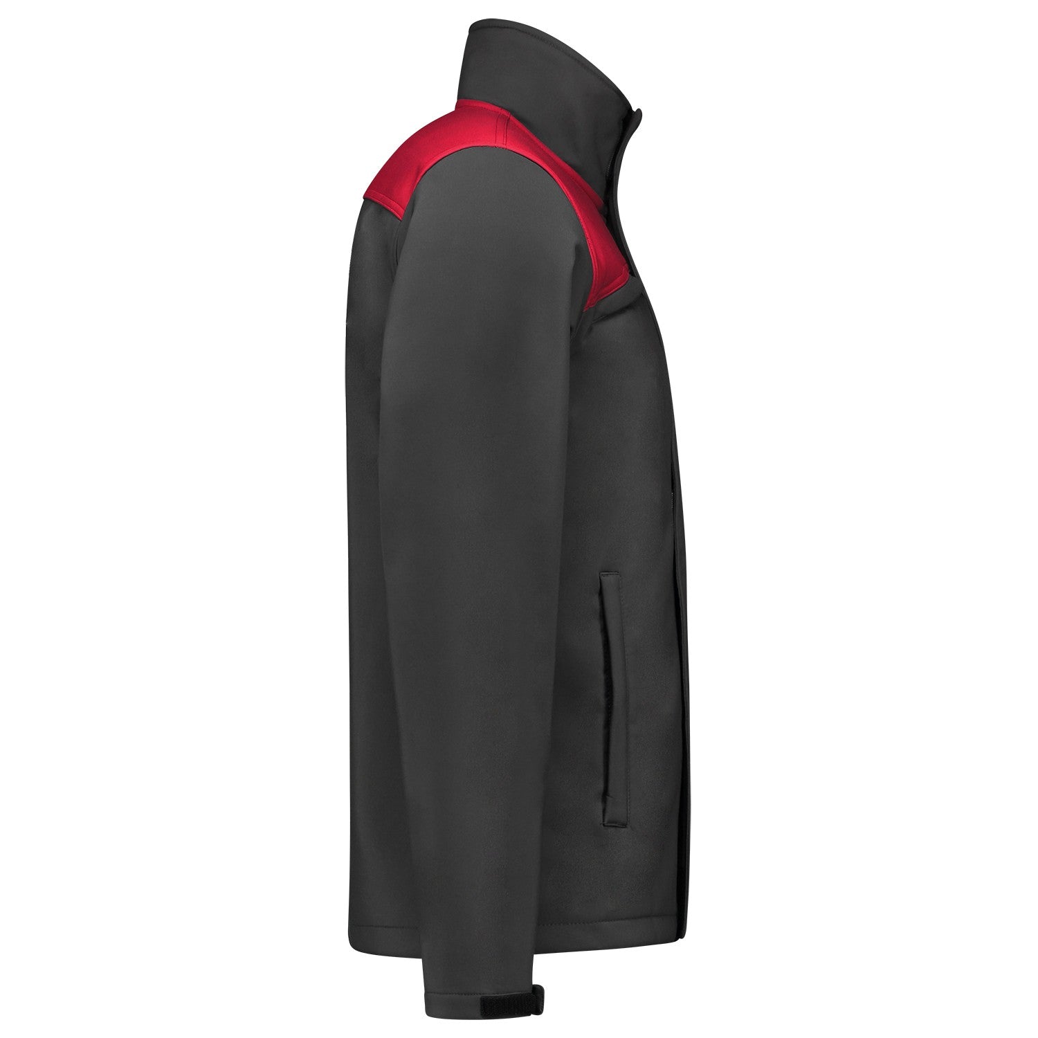 Tricorp Jas 402021 Softshell Bicolor Naden Donkergrijs/Rood