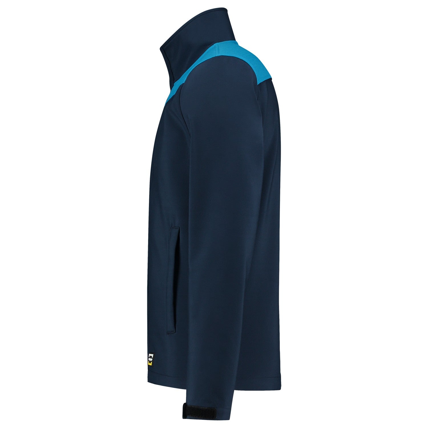 Tricorp Jas 402021 Softshell Bicolor Naden Inktblauw/Turquoise