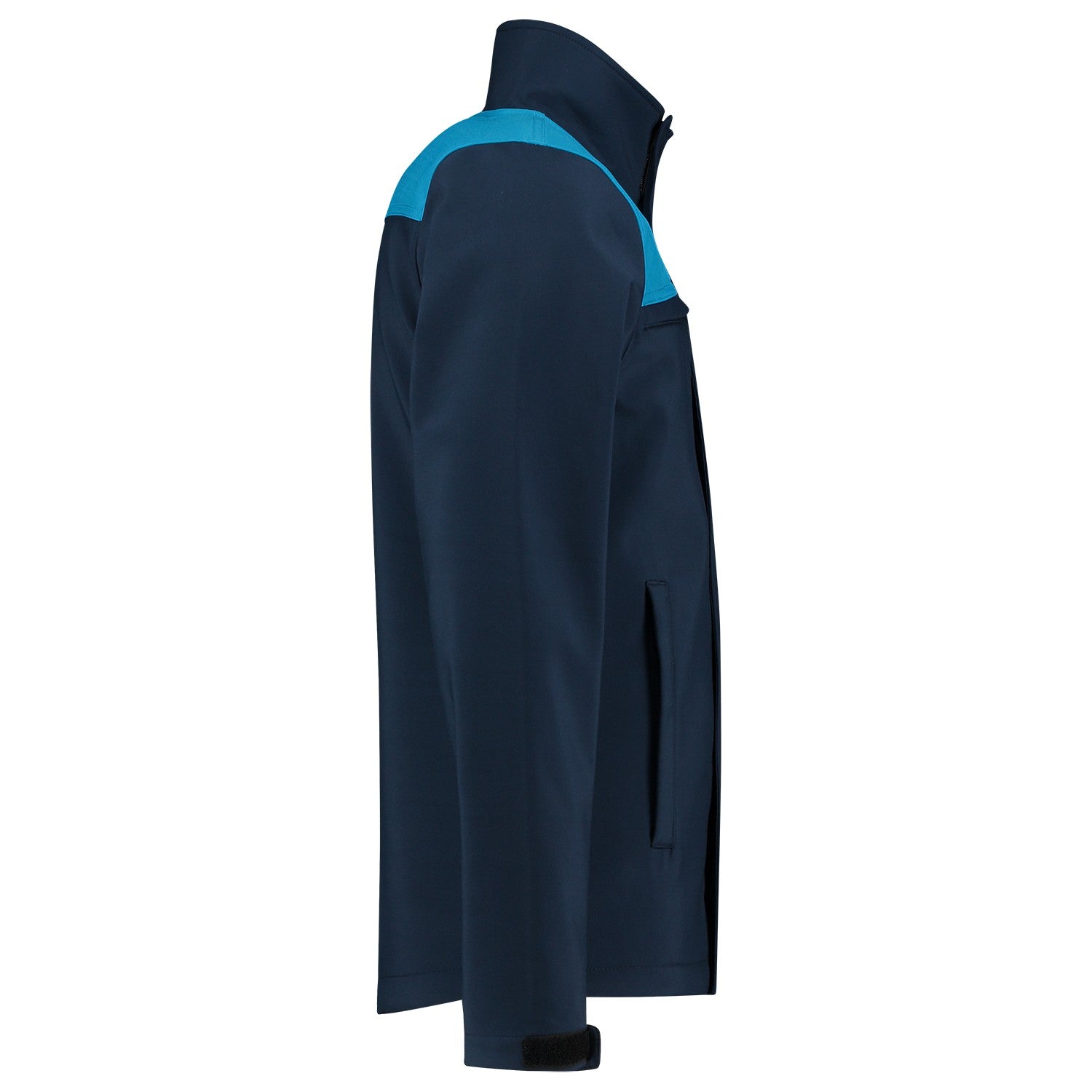 Tricorp Jas 402021 Softshell Bicolor Naden Inktblauw/Turquoise
