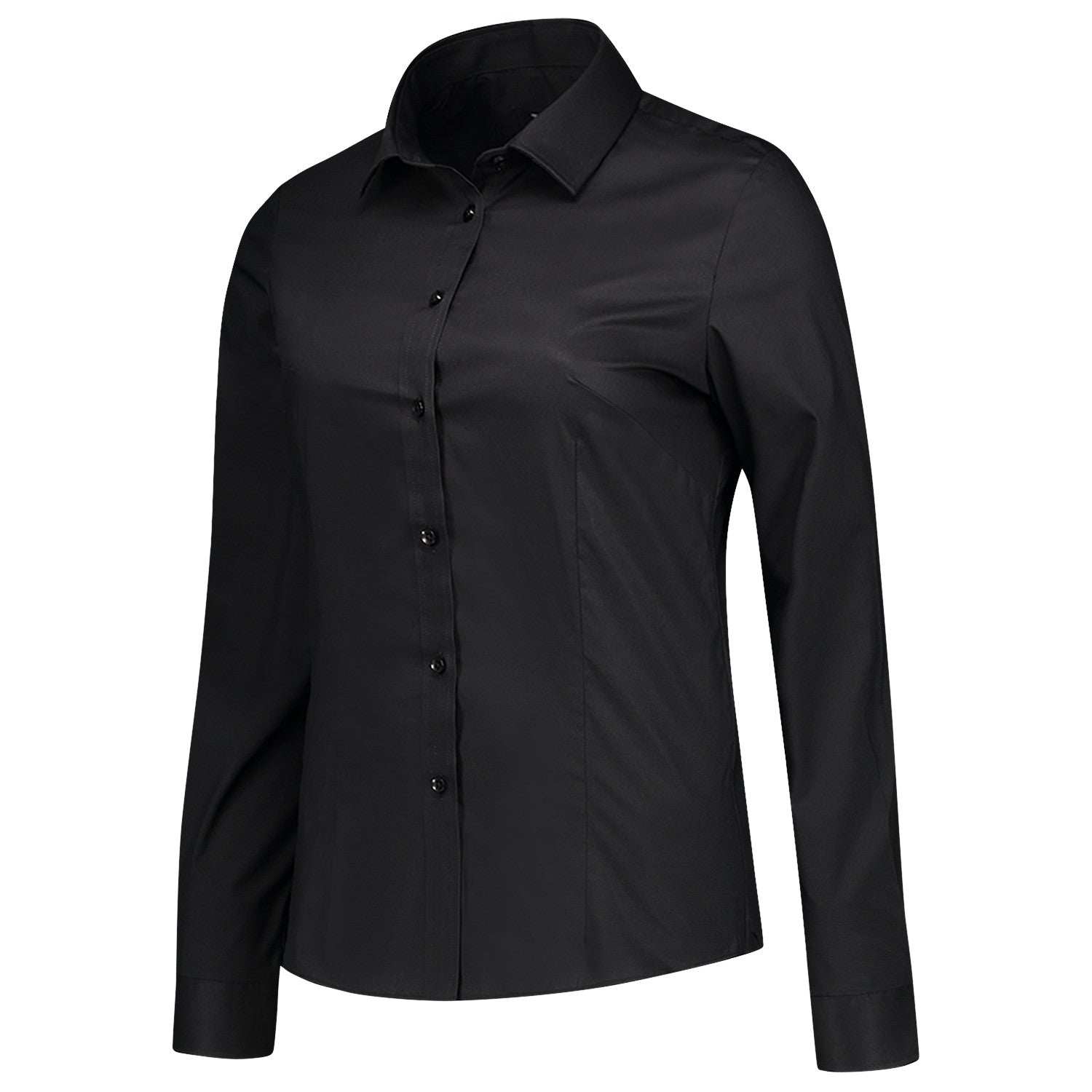 Tricorp 705016 Blouse Stretch Slim Fit Zwart