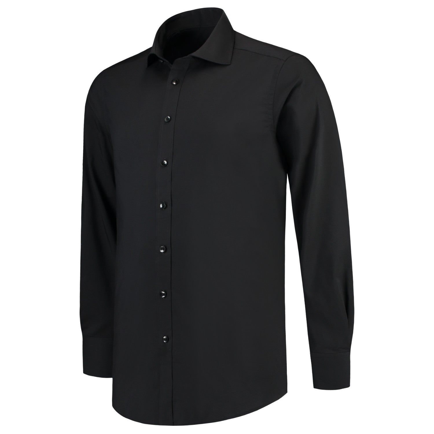 Tricorp 705008 Overhemd Stretch Slim Fit Zwart (Mouwlengte 7)