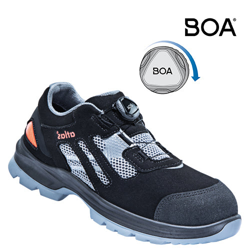 Atlas Schoen Flash 3205 XP Laag BOA S1P Zwart/Grijs