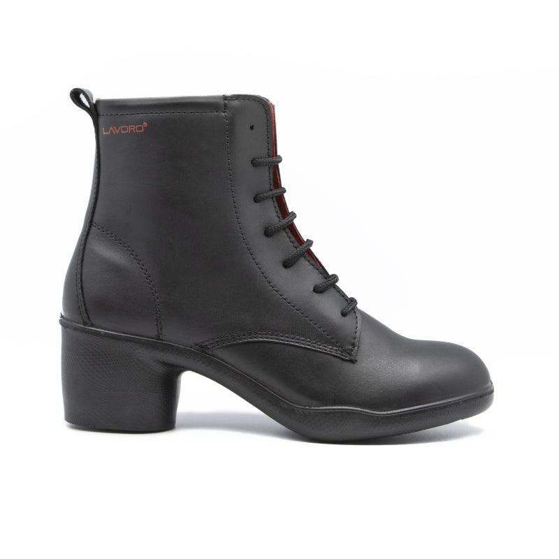 Lavoro Lucy S3 1021.10 dames booty veter Zwart
