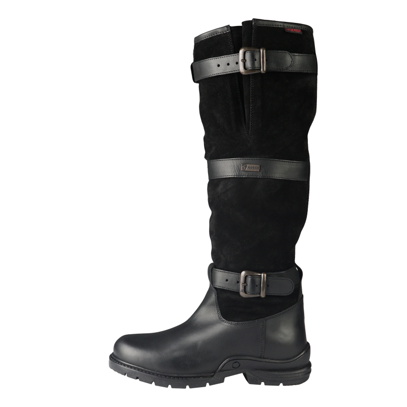 Horka Leren Laars Outdoor Highlander Gevoerd 146295 Black Zwart