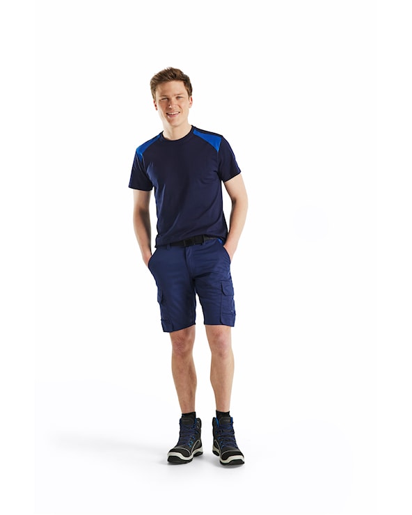 Blåkläder Industrie short met stretch 14461832 Marineblauw/Korenblauw Marineblauw/Korenblauw