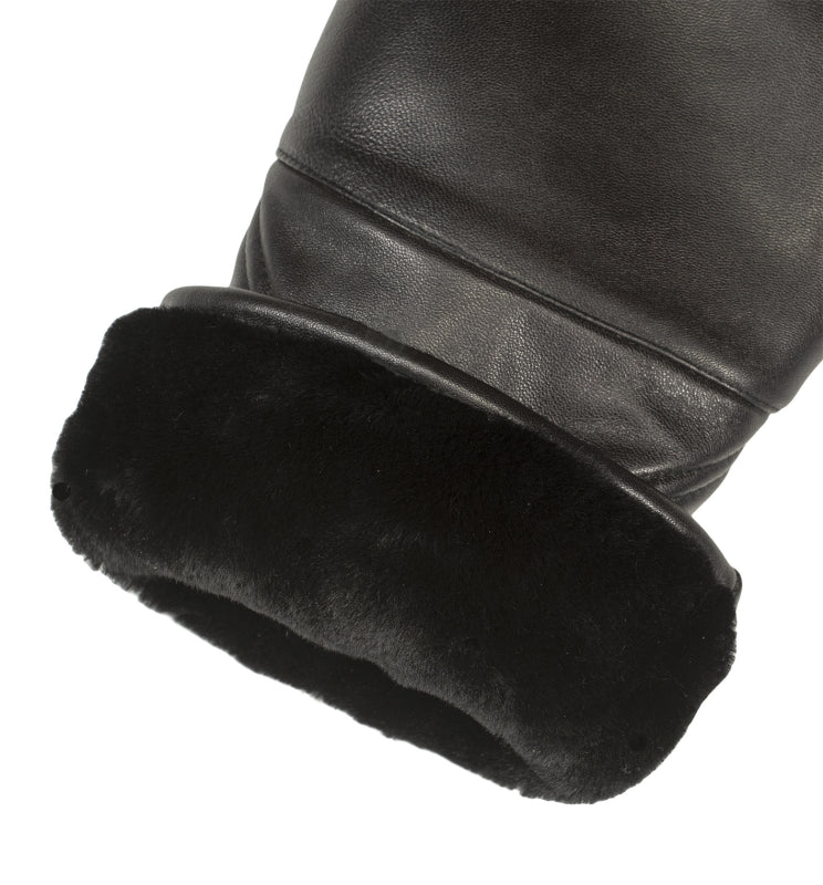 Mutka Leren Luxe Dames Handschoenen Sana 2399M Los per paar te bestellen Zwart