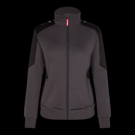 Engel 8825-233 Dames Sweat Cardigan Antraciet/Zwart 7920