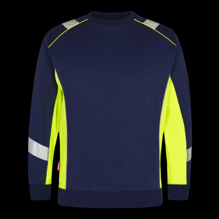 Engel 8871-257 Cargo Sweatshirt Blauwe Inkt/Geel 16538