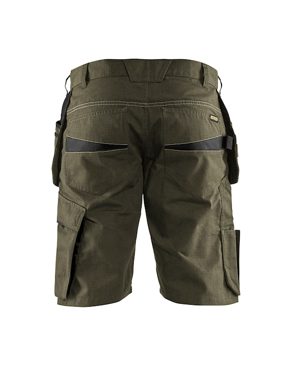 Blåkläder Service short met spijkerzakken 14941330 Groen/Zwart Groen/Zwart