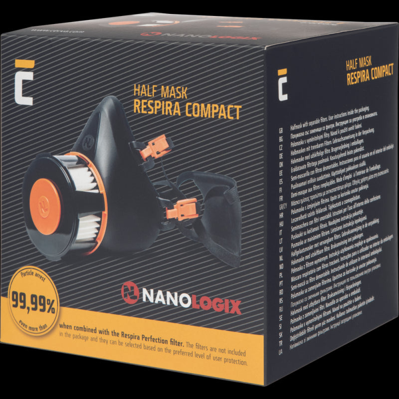 Respira Compact Half Mask Zwart
