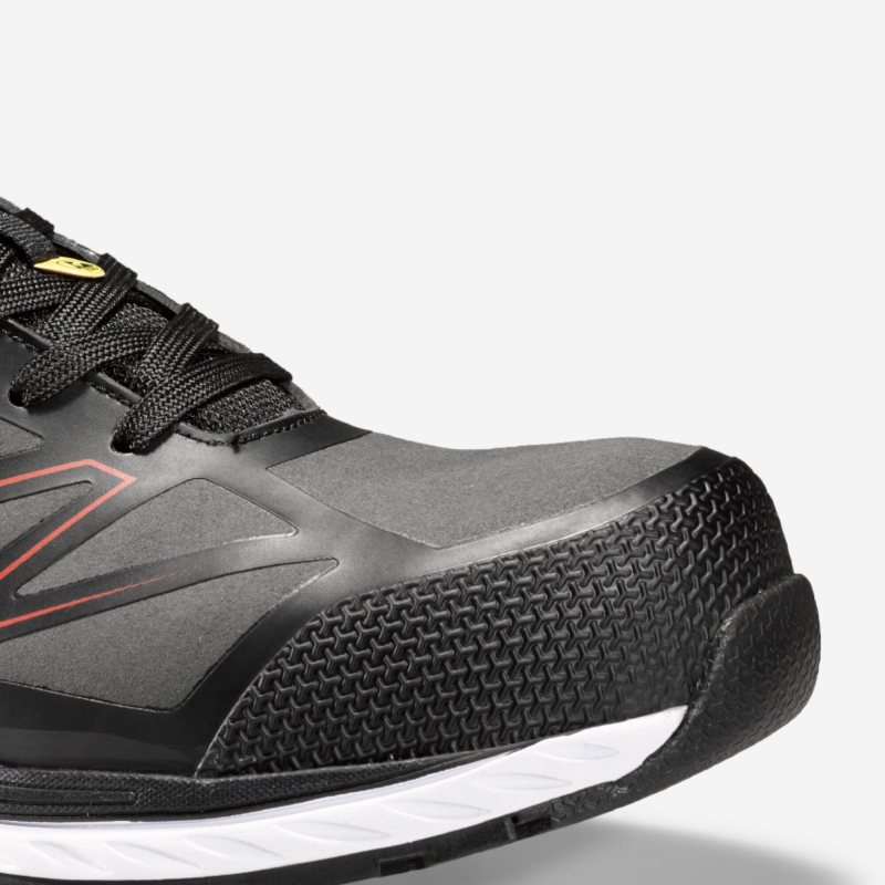 ToWorkFor Lage Sneaker Warmup Rood ESD 8A24-67 S3 Zwart/Rood/Wit
