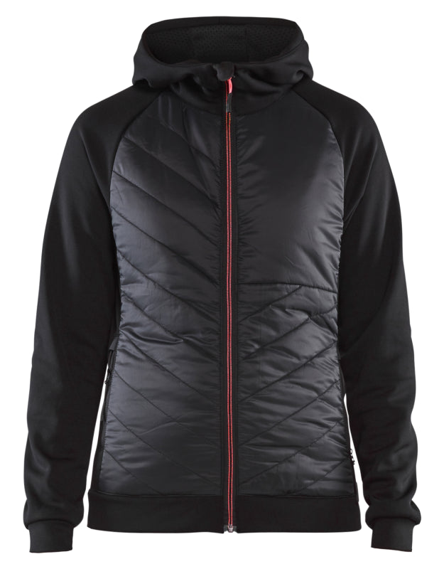 Blåkläder Dames hybride sweater 34642526 Zwart/Rood Zwart/Rood