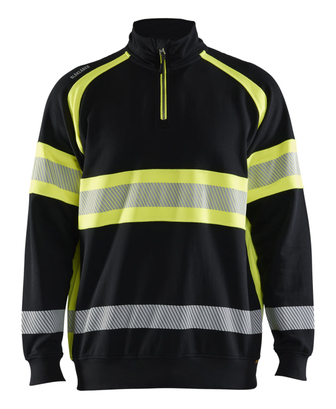 Blåkläder High-Vis Sweater 35531158 Zwart/High-Vis Geel Zwart/High-Vis Geel
