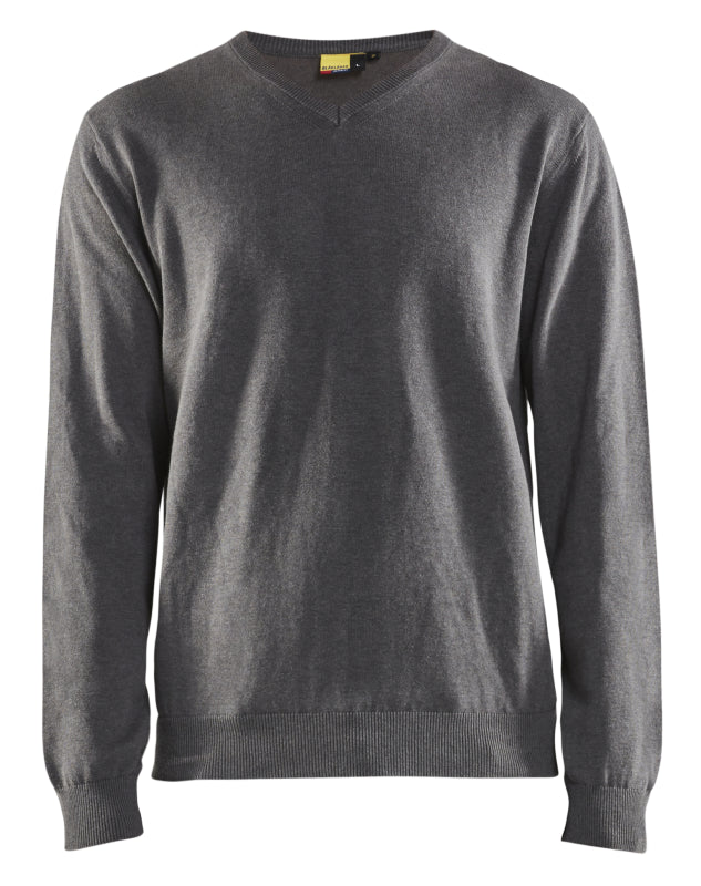 Blåkläder Gebreide pullover 35901073 Zwart Mêlee Zwart Mêlee