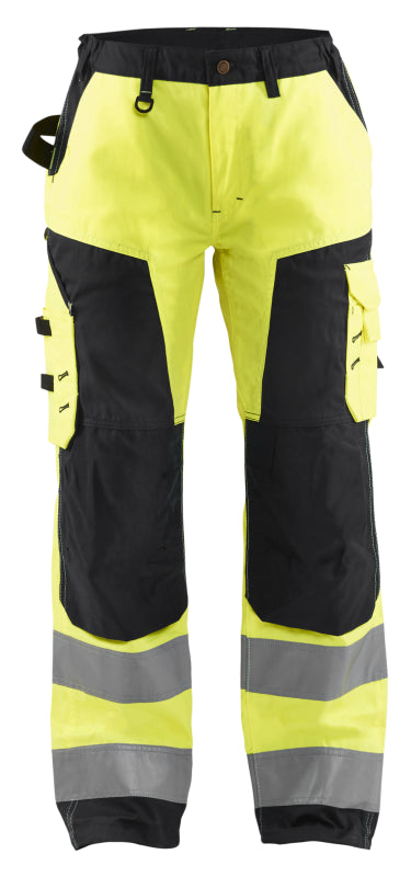 Blåkläder Dames werkbroek High-Vis zonder spijkerzakken 71551811 High-Vis Geel/Zwart High-Vis Geel/Zwart