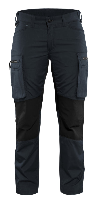 Blåkläder Dames Service werkbroek Stretch 71591845 Donker marineblauw/Zwart Donker marineblauw/Zwart