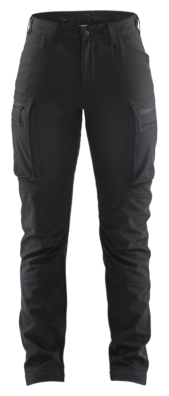 Blåkläder Dames softshell service winterwerkbroek 71772513 Zwart Zwart