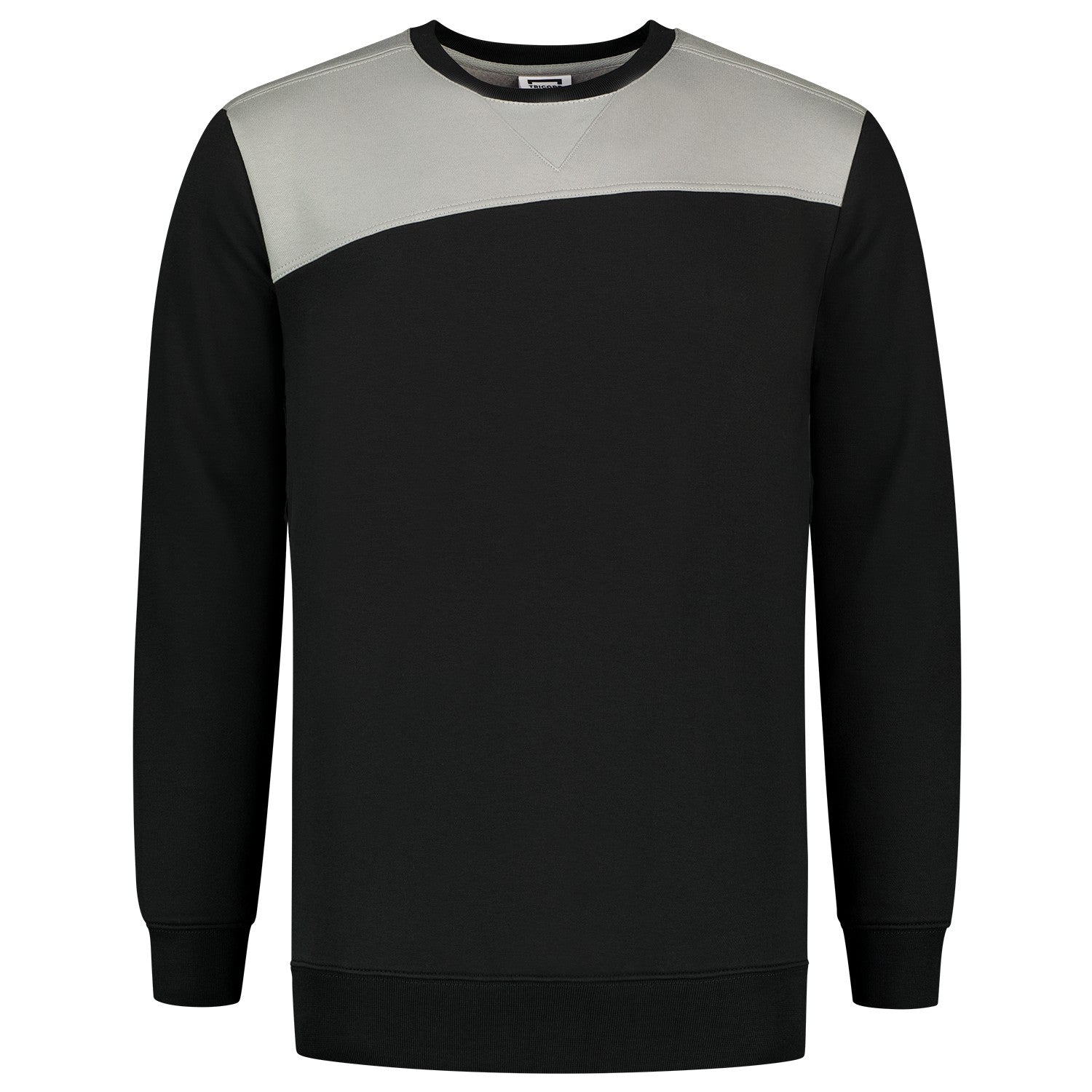 Tricorp 302013 Bicolor Sweater Naden Zwart/Grijs