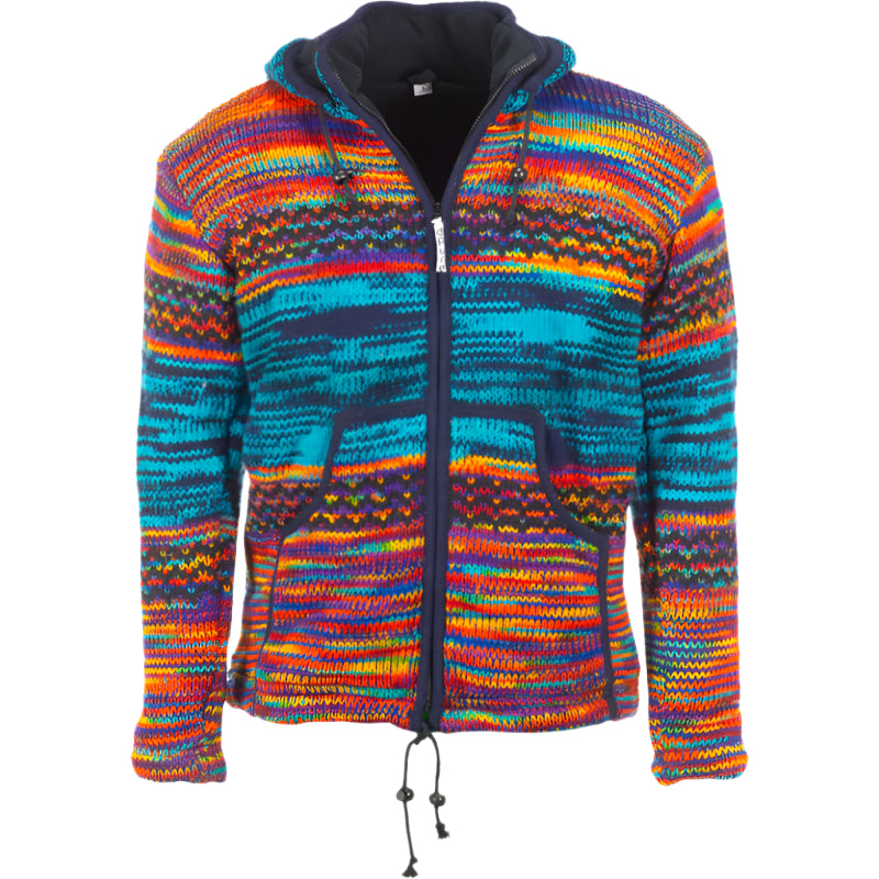 Pure Wool Damesvest Lenny WJK-2320 Multi Blauw