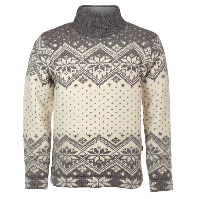 Pure Wool Damescoltrui Roos UJK-2403 Ecru Ecru