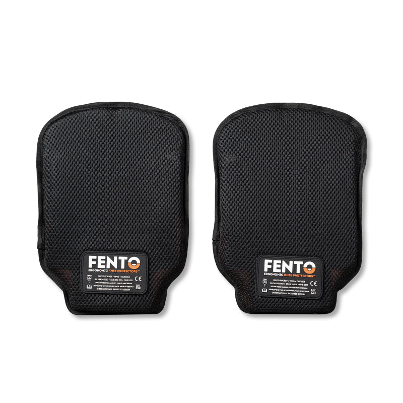 Fento Kniebeschermer Pocket 033 (NIEUW) Zwart/Oranje