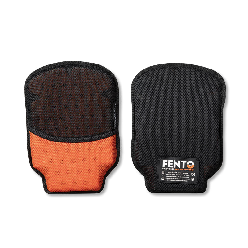 Fento Kniebeschermer Pocket 033 (NIEUW) Zwart/Oranje