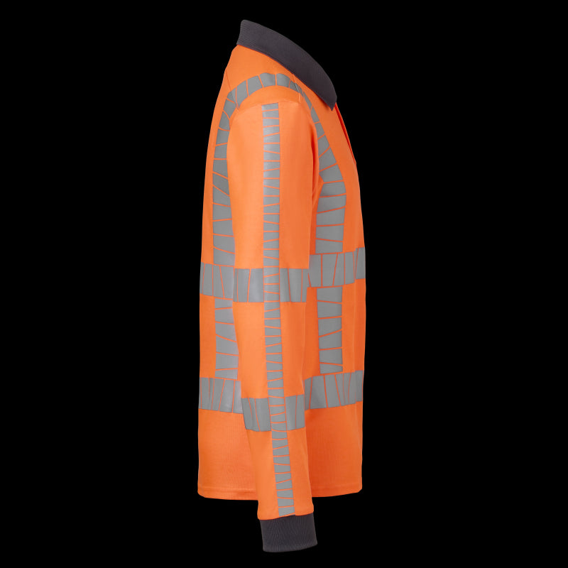 Havep Polo Lange Mouwen RWS+ 10083 fluo oranje/charcoal