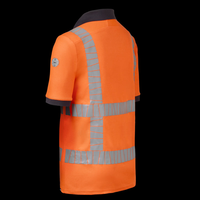 Havep Polo Korte Mouwen RWS+ 10084 fluo oranje/charcoal