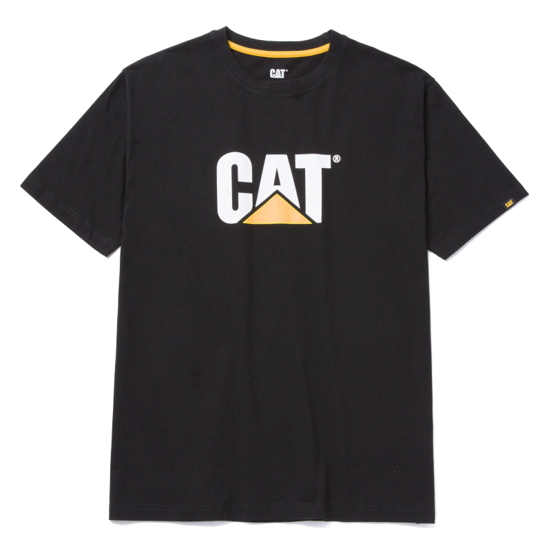 CAT Trademark Logo Tee 1510305 Dark Heather 004