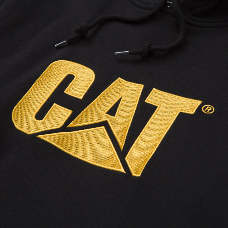 CAT Trademark Hooded Sweatshirt W10646 Dark Heather 004