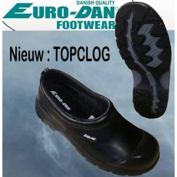 Euro-Dan E473 Top Clog Flex Dichte Hak S3 + KN Zwart