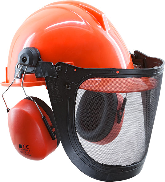 Bosbouw Helm met gehoorkap art. 95909 5100 Oranje