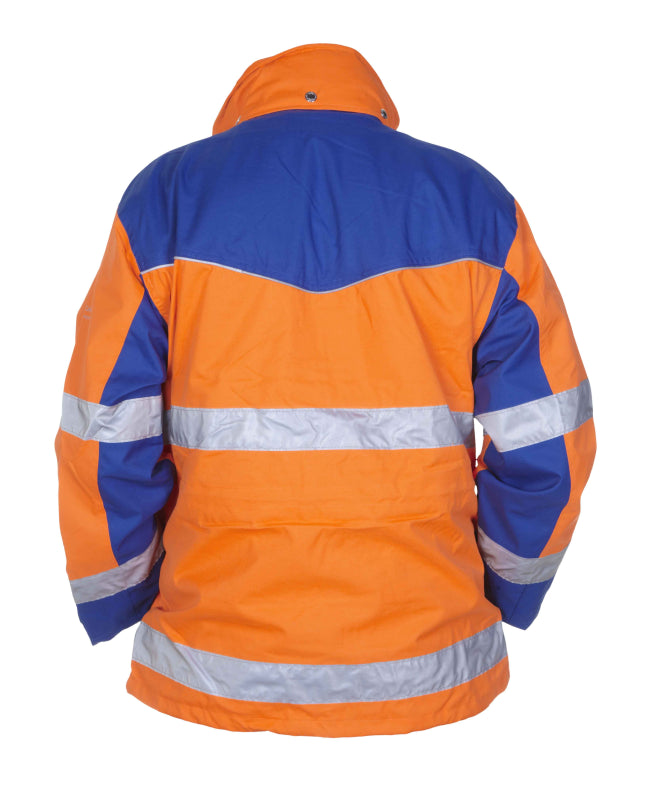 Hydrowear Simply No Sweat Hi-Vis Parka Fulda Fluo Oranje/Blauw 04026011