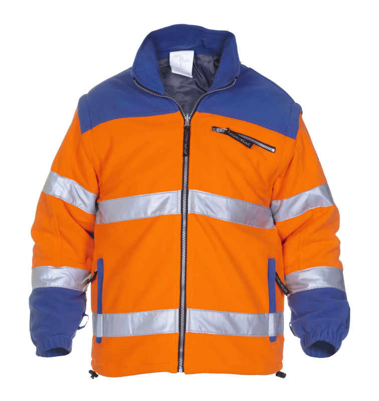 Hydrowear Simply No Sweat Hi-Vis Fleece Fulda Fluo Oranje/Blauw 04026011