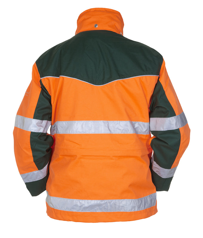 Hydrowear Simply No Sweat Hi-Vis Parka Fulham Fluo Oranje/Groen 04026012