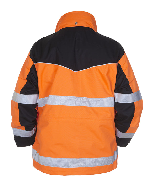 Hydrowear Simply No Sweat Hi-Vis Parka Freiburg Fluo Oranje/Zwart 04026009