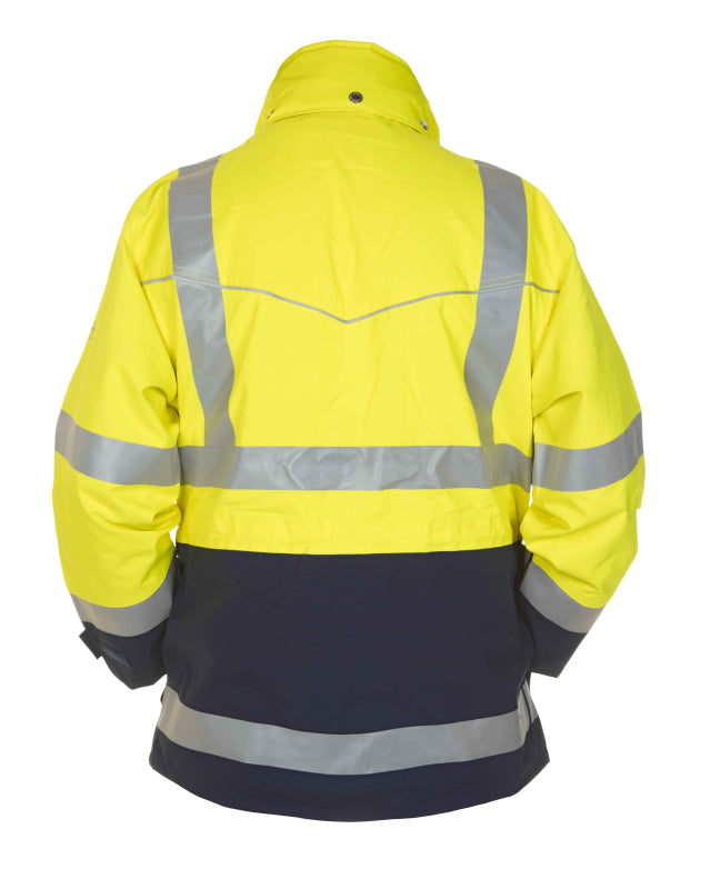 Hydrowear Simply No Sweat Hi-Vis Parka Frankfurt Fluo Geel/Marine 04021597