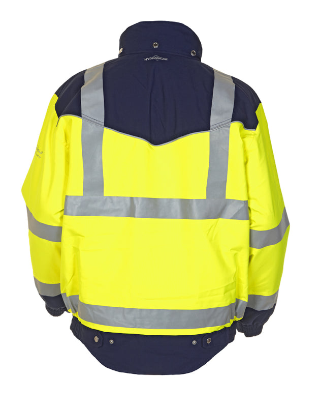 Hydrowear Simply No Sweat Hi-Vis Pilotjack Furth Fluo Geel/Marine 04021600