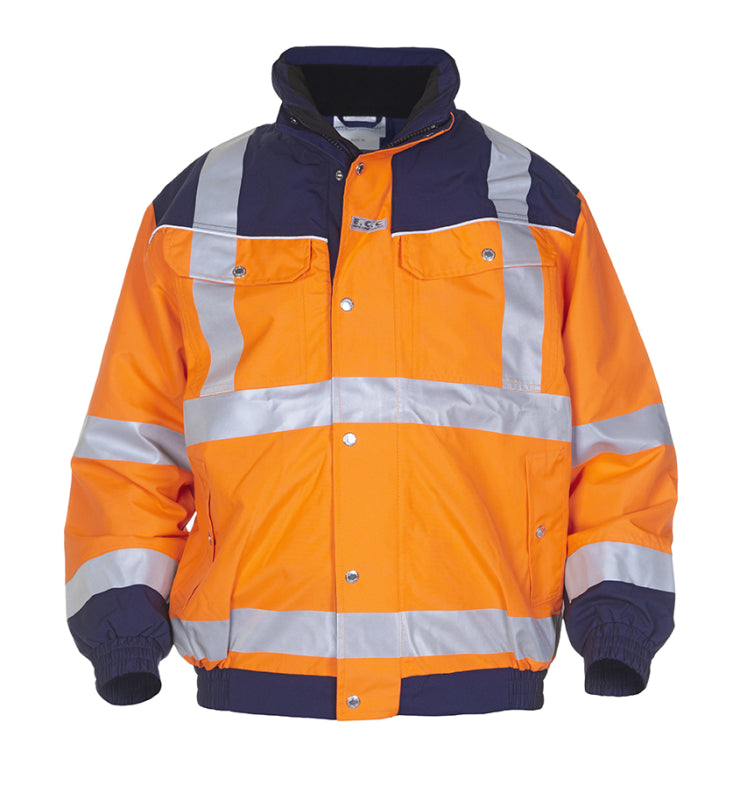 Hydrowear Simply No Sweat Hi-Vis Pilotjack Furth Fluo Oranje/Marine 04021599