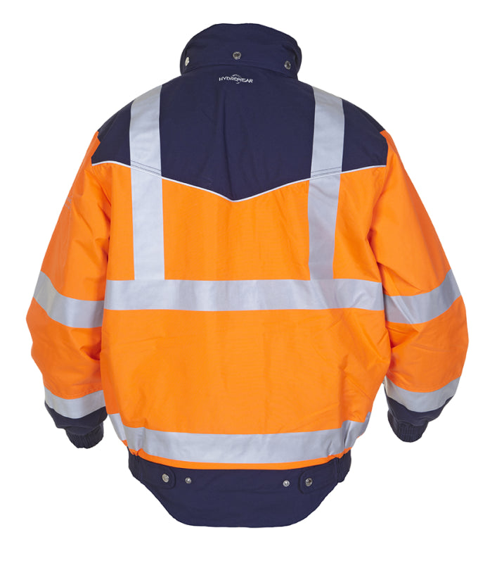 Hydrowear Simply No Sweat Hi-Vis Pilotjack Furth Fluo Oranje/Marine 04021599