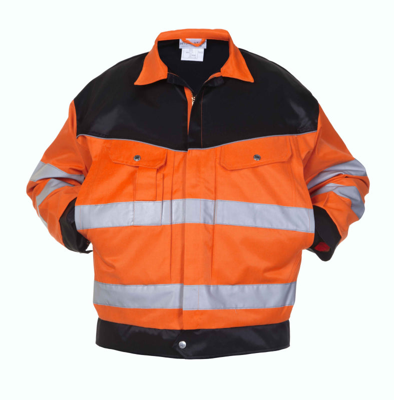 Hydrowear Beaver Hi-Vis Zomerjas Hull Fluo Oranje/Zwart 045459