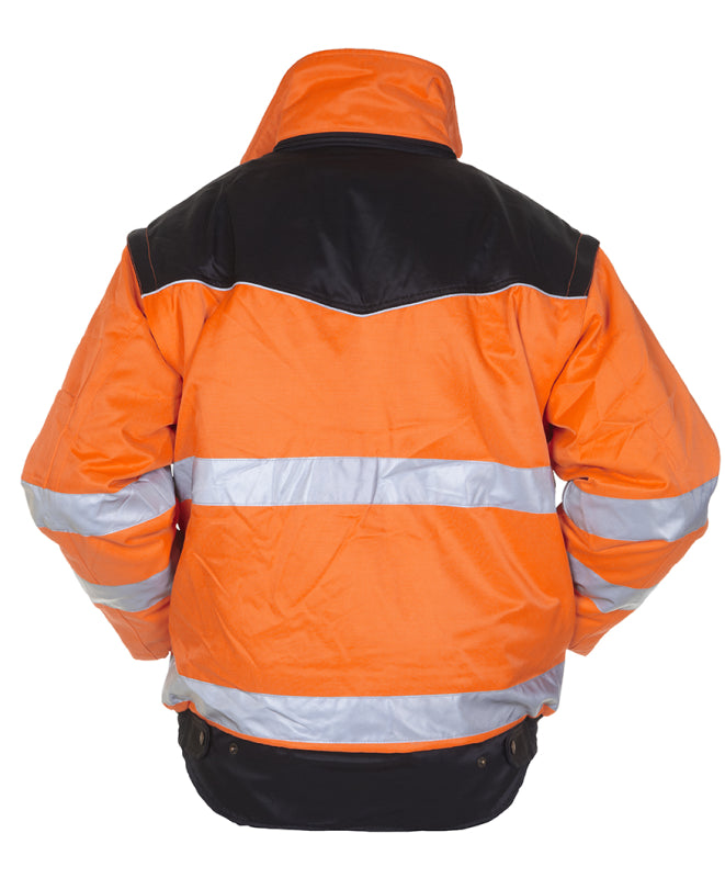 Hydrowear Beaver Hi-Vis 4 in 1 Pilotjack Halifax Fluo Oranje/Zwart 047458