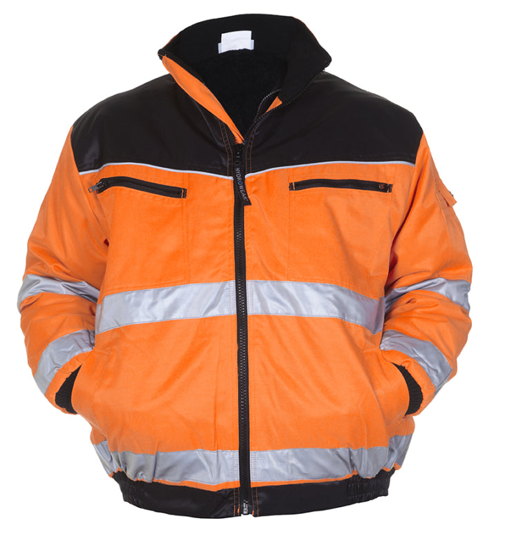 Hydrowear Beaver Hi-Vis Pilotjack Helsinki Fluo Oranje/Zwart 047479