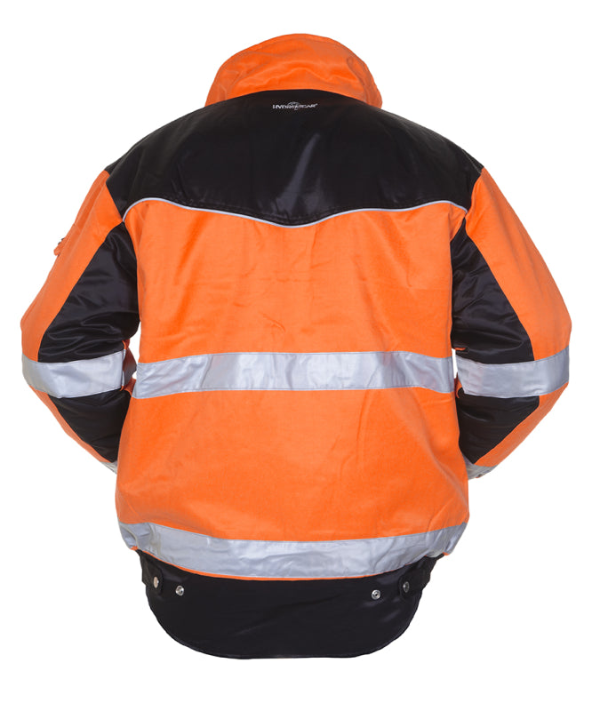 Hydrowear Beaver Hi-Vis Pilotjack Helsinki Fluo Oranje/Zwart 047479