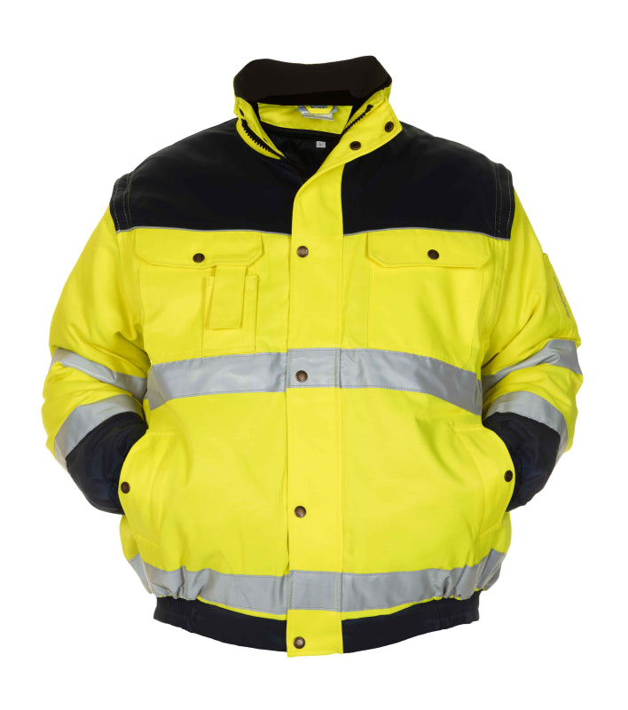 Hydrowear Beaver Hi-Vis 3 in 1 Pilotjack Luik Fluo Geel/Marine 047501