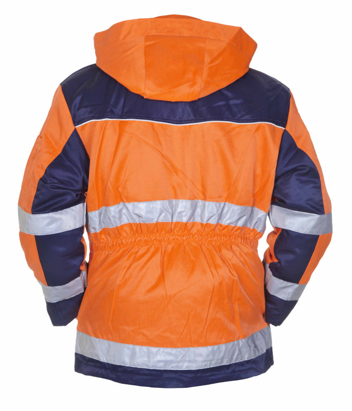 Hydrowear Beaver Hi-Vis Winterparka Liverpool Fluo Oranje/Marine 047499